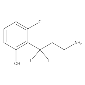 2-(3-Amino-1,1-difluoropropyl)-3-chlorophenol Structure