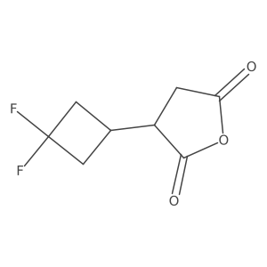 3-(3,3-Difluorocyclobutyl)oxolane-2,5-dione结构式