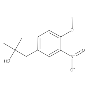 1-(4-Methoxy-3-nitrophenyl)-2-methylpropan-2-ol结构式