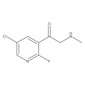 1-(5-Chloro-2-fluoropyridin-3-yl)-2-(methylamino)ethan-1-one结构式