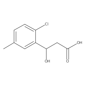 3-(2-Chloro-5-methylphenyl)-3-hydroxypropanoic acid结构式