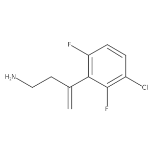 3-(3-Chloro-2,6-difluorophenyl)but-3-en-1-amine结构式