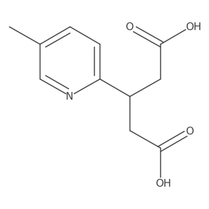 3-(5-Methylpyridin-2-yl)pentanedioic acid Structure