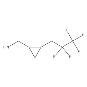 [2-(2,2,3,3,3-Pentafluoropropyl)cyclopropyl]methanamine Structure