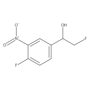 2-Fluoro-1-(4-fluoro-3-nitrophenyl)ethan-1-ol Structure