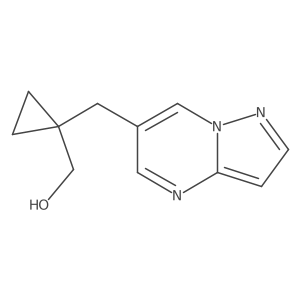 [1-({Pyrazolo[1,5-a]pyrimidin-6-yl}methyl)cyclopropyl]methanol结构式