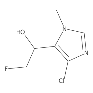 1-(4-chloro-1-methyl-1H-imidazol-5-yl)-2-fluoroethan-1-ol结构式