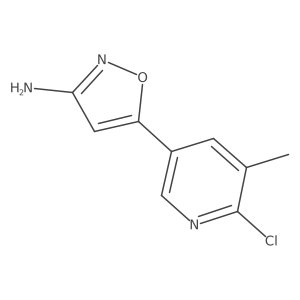 5-(6-Chloro-5-methylpyridin-3-yl)-1,2-oxazol-3-amine Structure