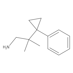 2-Methyl-2-(1-phenylcyclopropyl)propan-1-amine Structure