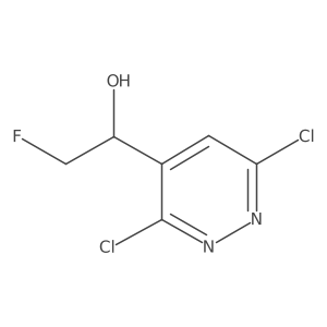 1-(3,6-Dichloropyridazin-4-yl)-2-fluoroethan-1-ol结构式