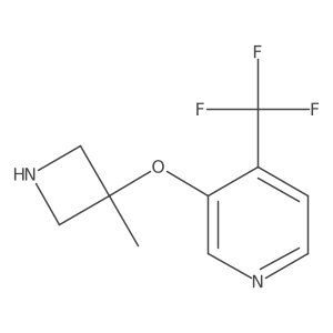 3-[(3-Methylazetidin-3-yl)oxy]-4-(trifluoromethyl)pyridine Structure