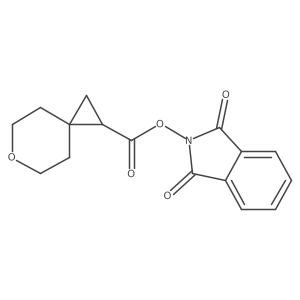 1,3-Dioxoisoindolin-2-YL 6-oxaspiro[2.5]octane-1-carboxylate结构式