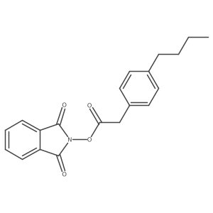 1,3-dioxo-2,3-dihydro-1H-isoindol-2-yl 2-(4-butylphenyl)acetate Structure