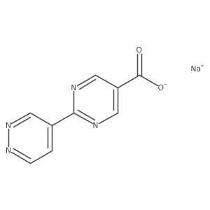Sodium 2-(pyridazin-4-yl)pyrimidine-5-carboxylate结构式