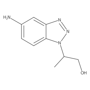 2-(5-amino-1H-1,2,3-benzotriazol-1-yl)propan-1-ol结构式