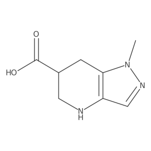 1-methyl-1H,4H,5H,6H,7H-pyrazolo[4,3-b]pyridine-6-carboxylic acid结构式