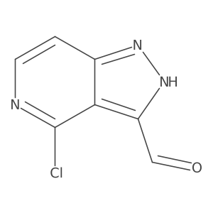 4-Chloro-1H-pyrazolo[4,3-c]pyridine-3-carbaldehyde结构式