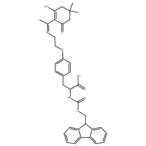 Fmoc-4-[2-(Dde-amino)ethoxy]-L-phenylalanine Structure