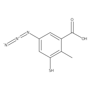 5-Azido-2-methyl-3-sulfanylbenzoic acid Structure