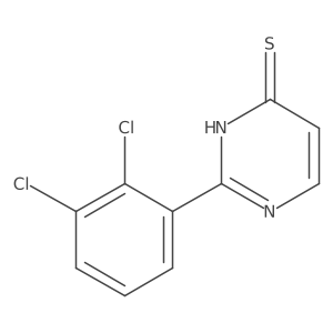 2-(2,3-Dichlorophenyl)-3,4-dihydropyrimidine-4-thione结构式