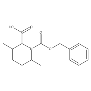1-[(Benzyloxy)carbonyl]-3,6-dimethylpiperidine-2-carboxylic acid结构式