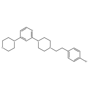 4-(2-{4-[2-(4-Bromophenyl)ethyl]piperazin-1-yl}pyrimidin-4-yl)morpholine Structure