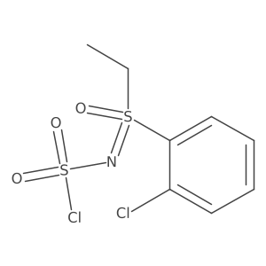 (2-Chlorophenyl)[(chlorosulfonyl)imino]ethyl-lambda6-sulfanone Structure