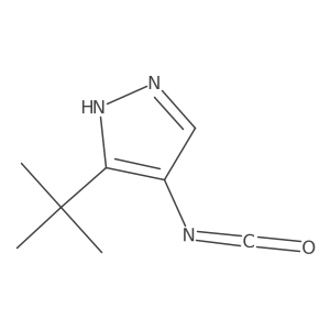 3-tert-butyl-4-isocyanato-1H-pyrazole Structure