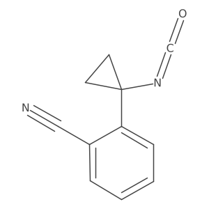 2-(1-Isocyanatocyclopropyl)benzonitrile结构式
