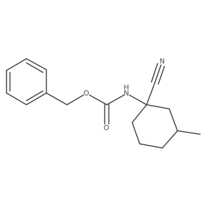 benzyl N-(1-cyano-3-methylcyclohexyl)carbamate Structure