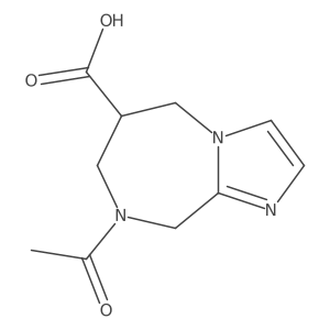 8-acetyl-5H,6H,7H,8H,9H-imidazo[1,2-a][1,4]diazepine-6-carboxylic acid Structure
