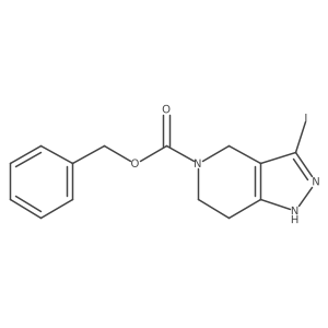 benzyl 3-iodo-1H,4H,5H,6H,7H-pyrazolo[4,3-c]pyridine-5-carboxylate Structure