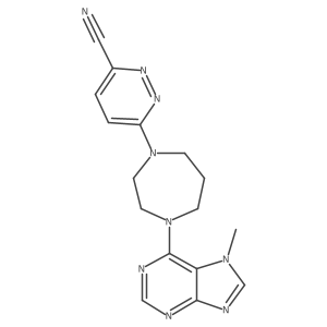 6-[4-(7-methyl-7H-purin-6-yl)-1,4-diazepan-1-yl]pyridazine-3-carbonitrile Structure