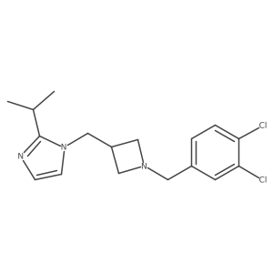 1-({1-[(3,4-dichlorophenyl)methyl]azetidin-3-yl}methyl)-2-(propan-2-yl)-1H-imidazole结构式