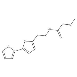 N-{2-[5-(furan-2-yl)thiophen-2-yl]ethyl}-2-methoxyacetamide结构式