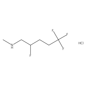 Methyl(2,5,5,5-tetrafluoropentyl)amine hydrochloride结构式