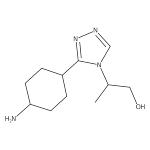 2-(3-(4-Aminocyclohexyl)-4H-1,2,4-triazol-4-yl)propan-1-ol Structure