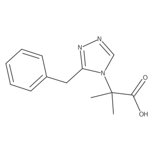 2-(3-benzyl-4H-1,2,4-triazol-4-yl)-2-methylpropanoic acid Structure