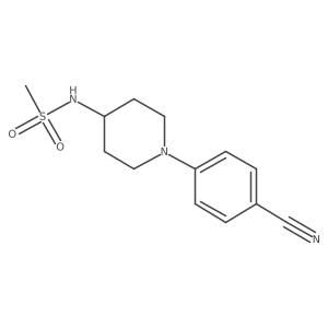 N-[1-(4-cyanophenyl)piperidin-4-yl]methanesulfonamide结构式