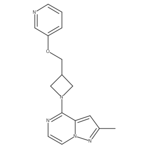 3-[(1-{2-Methylpyrazolo[1,5-a]pyrazin-4-yl}azetidin-3-yl)methoxy]pyridine Structure