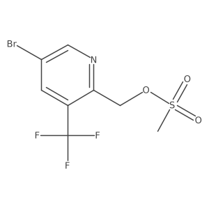 (5-Bromo-3-(trifluoromethyl)pyridin-2-yl)methyl methanesulfonate Structure