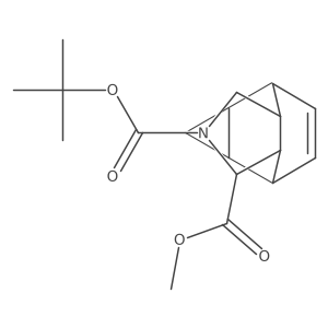 rel-2-(tert-Butyl) 1-methyl (1S,3aR,4R,4aR,5aS,6S,6aS)-3,3a,4,4a,5,5a,6,6a-octahydro-4,6-ethenocyclopropa[f]isoindole-1,2(1H)-dicarboxylate结构式