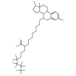 Estra-1,3,5(10)-triene-7-decanoic acid, 3,17-dihydroxy-I+/--(4,4,5,5,6,6,7,7,7-nonafluoroheptyl)-, (I+/-R,7I+/-,17I(2))- Structure
