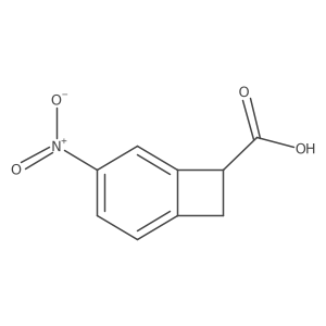 4-Nitrobicyclo[4.2.0]octa-1,3,5-triene-7-carboxylic acid结构式