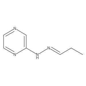 Propanal, 2-(2-pyrazinyl)hydrazone结构式