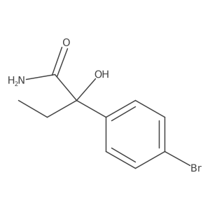 2-(4-Bromophenyl)-2-hydroxybutanamide Structure