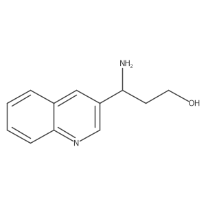 3-Amino-3-(quinolin-3-yl)propan-1-ol Structure