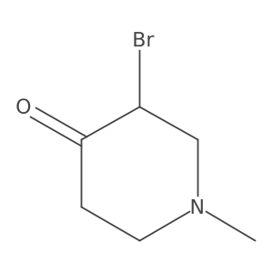 3-Bromo-1-methylpiperidin-4-one Structure