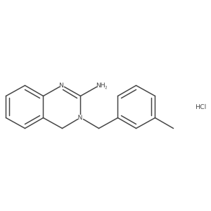 3-[(3-methylphenyl)methyl]-4H-quinazolin-2-amine;hydrochloride结构式