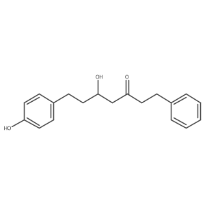 5-Hydroxy-7-(4-hydroxyphenyl)-1-phenyl-3-heptanone结构式